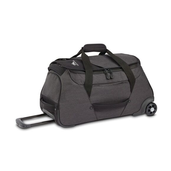 High Sierra 22In Roomy Wheeled Duffel w/ Grab Handles, Black Heather(SEE PHOTOS) - Picture 1 of 8